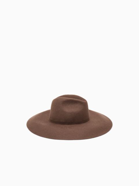 GIORGIO ARMANI CLASSIC HAT IN WOOL FELT WITH A STIFF BRIM