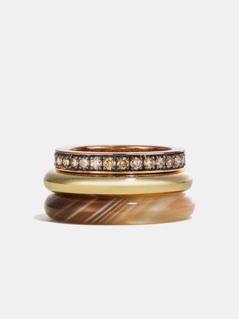 By Pariah Stack_Kalahari Ring Stack | Botswana Agate