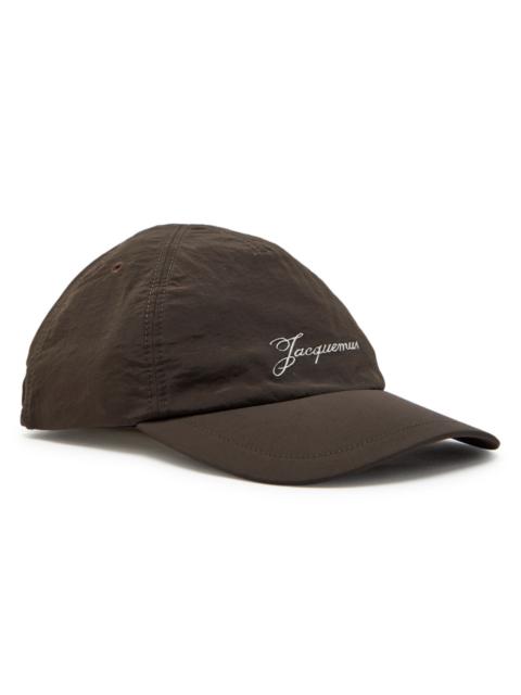 JACQUEMUS Jacquemus La Casquette Baluchon Logo Nylon cap