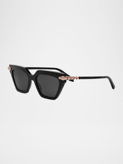 BVLGARI Serpenti Acetate & Nylon Cat-Eye Sunglasses