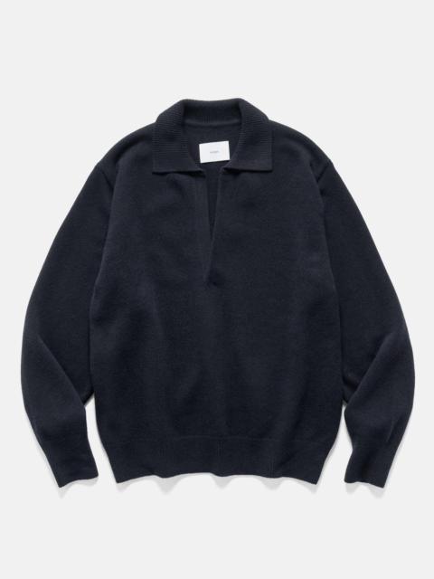 ssstein Extra Fine Wool Knit Skipper LS Dark Navy