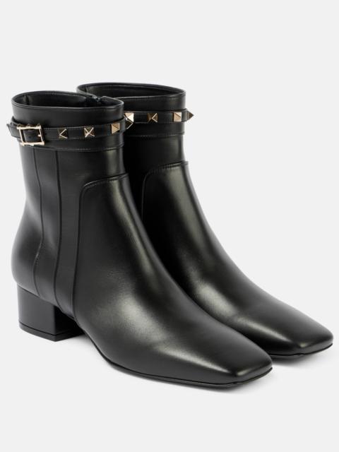 Valentino Rockstud 40 leather ankle boots