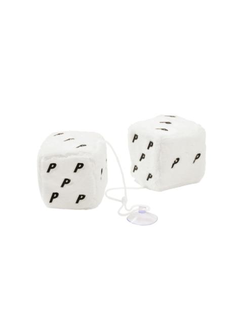 PALACE FUZZY HANGING DICE WHITE