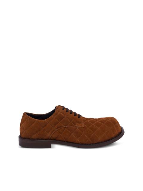 Moschino quilted lace-up shoes