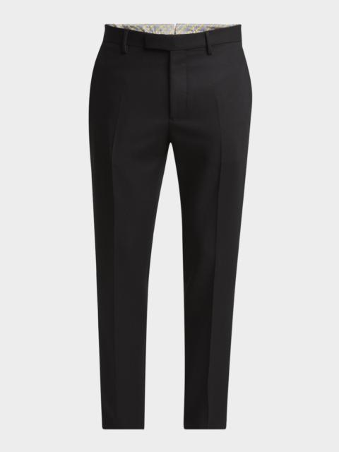 Etro Men's Slim Flat-Front Evening Pants