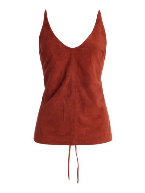 ST. AGNI Exclusive Suede Tie Top