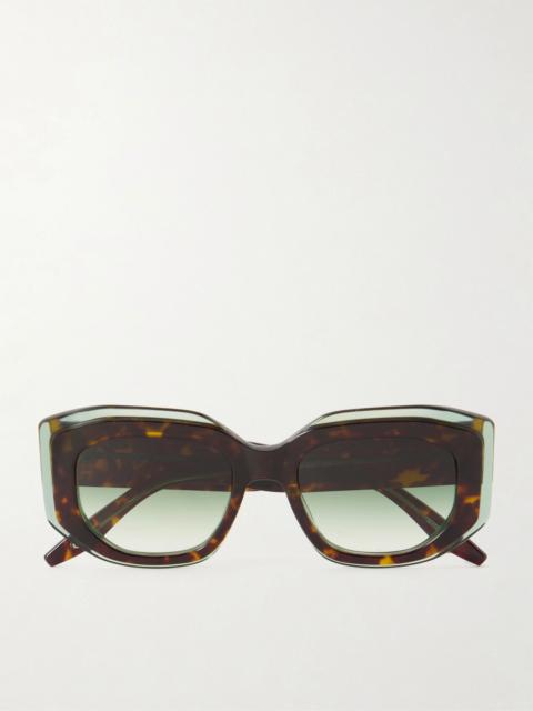 BARTON PERREIRA Crescendo square-frame tortoiseshell acetate sunglasses Tortoiseshell