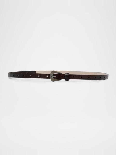 Brunello Cucinelli Carved Leather Belt