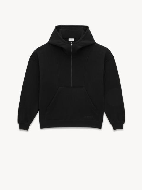 SAINT LAURENT SAINT LAURENT HALF-ZIP HOODIE