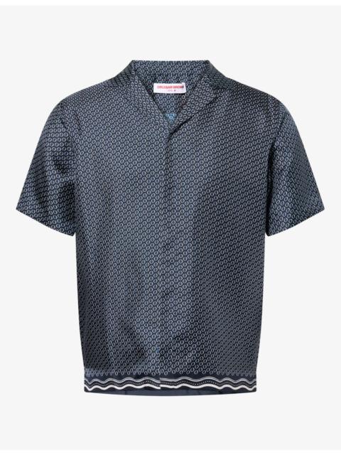 ORLEBAR BROWN Maitan Graphic-Pattern Silk Shirt