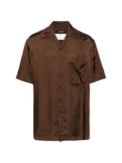 crinkled short-sleeve shirt