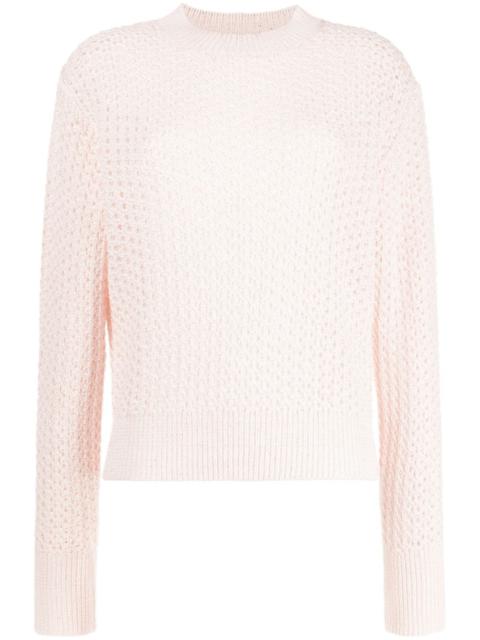 FABIANA FILIPPI crew-neck pointelle-knit jumper