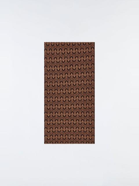 MACKAGE JUNO 2-in-1 merino blend monogram logo scarf