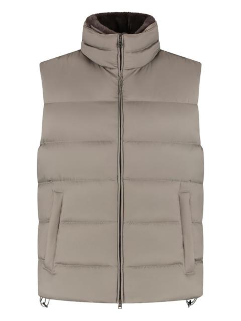 Herno padded zip-up gilet