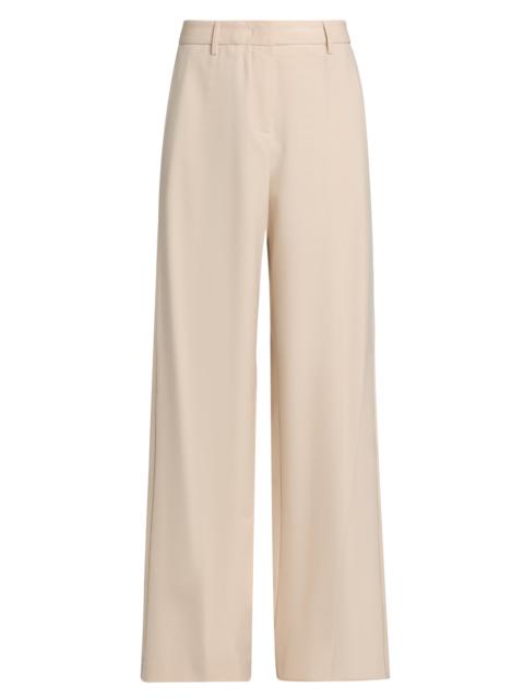 FABIANA FILIPPI Women's Tech Wide-Leg Trousers - Beige