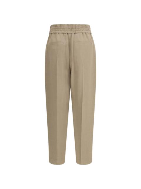 Brunello Cucinelli elasticated-waistband trousers