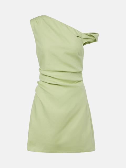 SIR. Asymmetric linen minidress