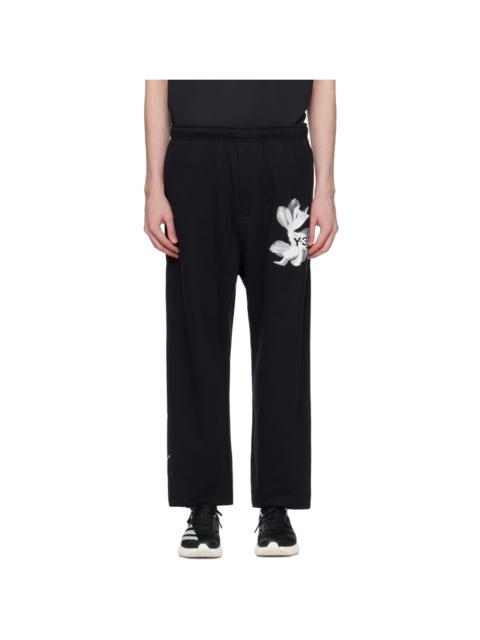 Black Graphic Sweatpants