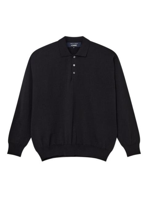 Comme des Garçons Homme buttoned long-sleeve polo shirts