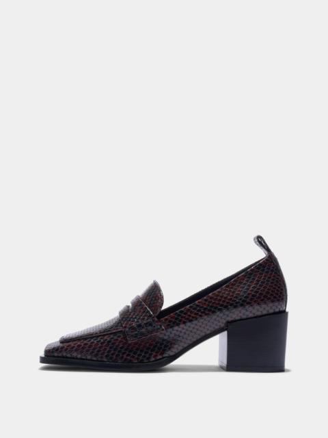 Aeyde Anka Block-Heel Loafers