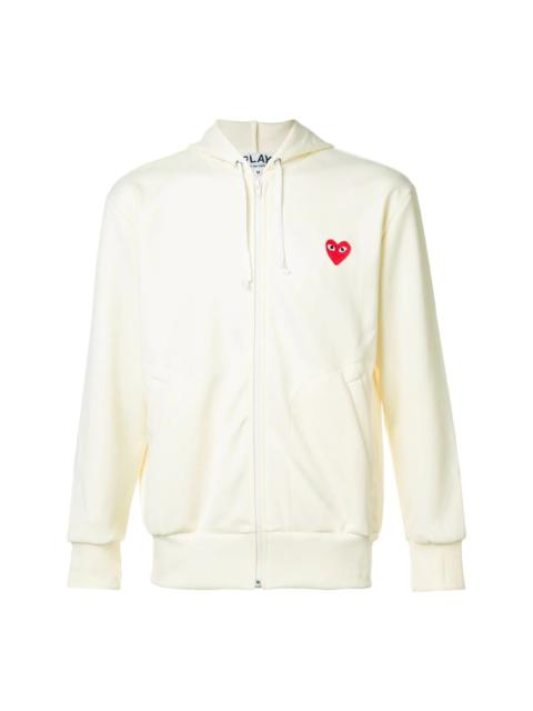 Comme des Garçons PLAY embroidered zipped hoodie
