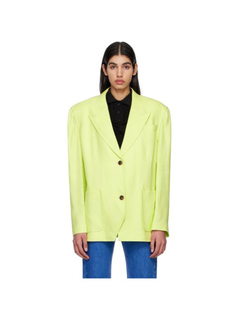 pushBUTTON Green Folded Point Blazer