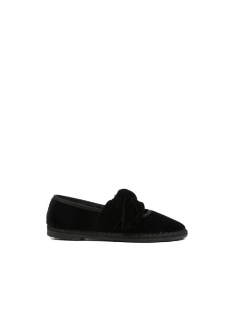 FLABELUS Lyra bow-detail ballet flats