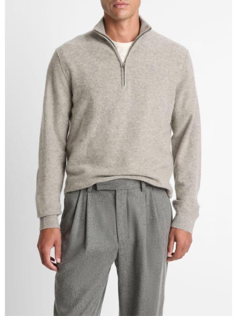 Vince Plush Cashmere Quarter-Zip Sweater