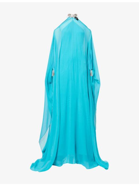 Taller Marmo Sza Sza Silk Kaftan Maxi Dress