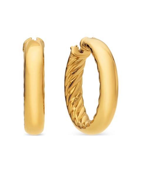 DAVID YURMAN Women's DY Mercer Hoop Earrings In 18K Yellow Gold - Gold