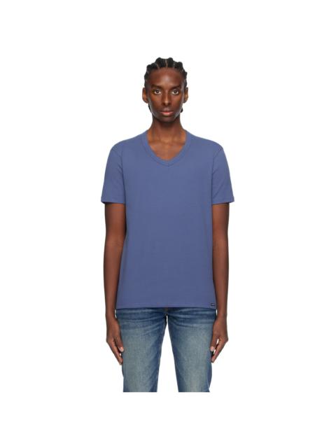 Blue V-Neck T-Shirt