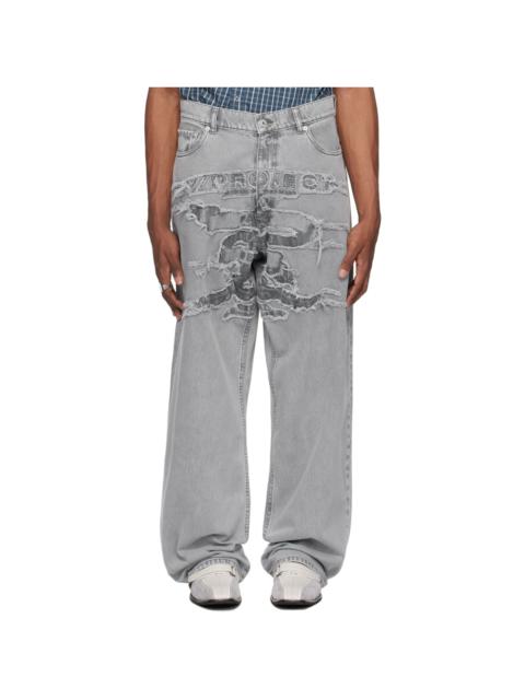Y/Project Gray Paris' Best Patch Jeans