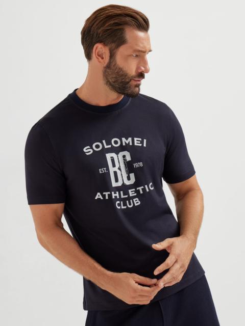 Brunello Cucinelli Cotton jersey T-shirt with print