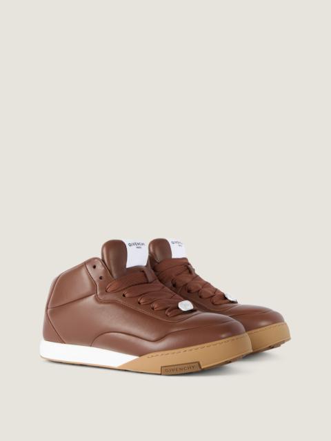 Givenchy GIVENCHY PUFFY YARD MID-TOP SNEAKERS IN NAPPA LEATHER