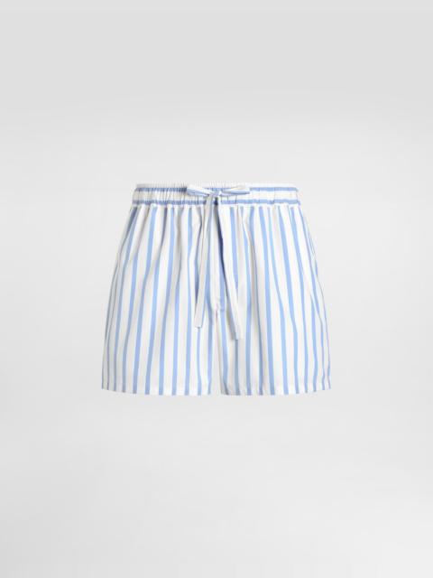 Dolce & Gabbana Striped poplin bermuda shorts