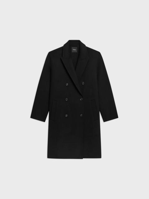 Double-Breasted Coat in Double-Face Wool-Cashmere