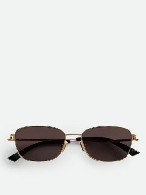 Bottega Veneta Split Rectangular Sunglasses