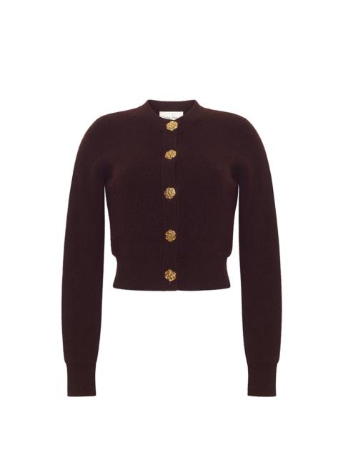 Cara Cara Ellery Cardigan
A Timeless Wardrobe Staple with Elegant Gold Floral Buttons