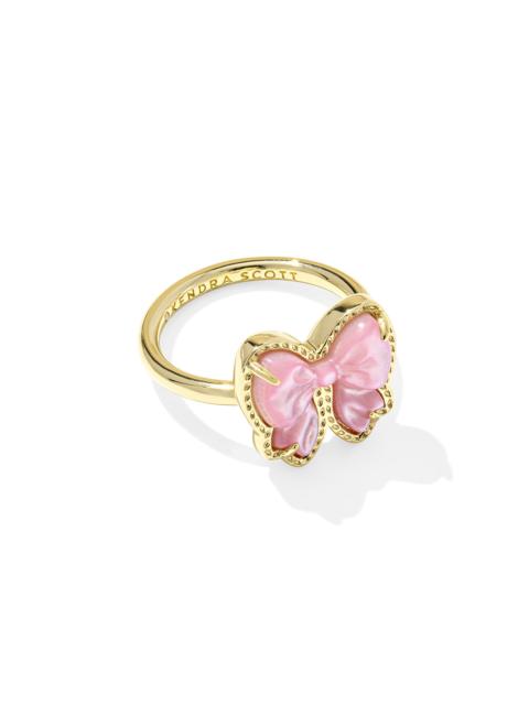 KENDRA SCOTT Haley Bow Gold Band Ring