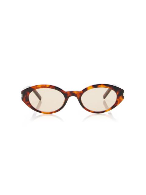 SAINT LAURENT Cat-Eye Tortoiseshell Acetate Sunglasses brown