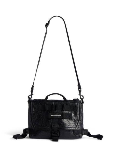 BALENCIAGA Men's Army Small Messenger Bag in Black