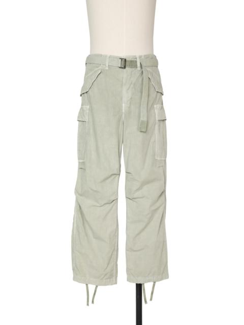 sacai Garment Dye Rip Stop Pants