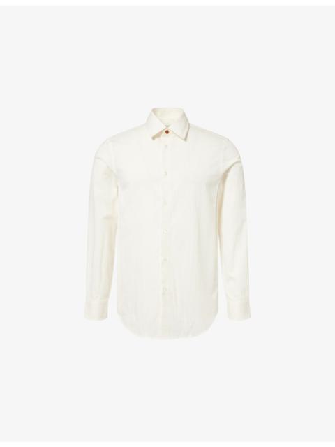 Paul Smith Pinstripe Long-Sleeve Cotton-Blend Shirt