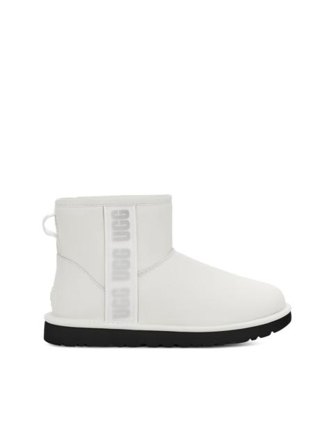 UGG Classic Mini Side Logo "Ultra Matte White" ankle boots