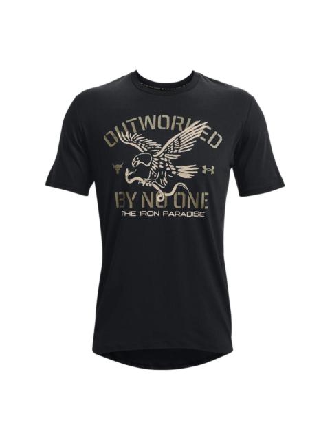 Under Armour Under Armour Project Rock Outworked T-shirt 'Black' 1370490-001