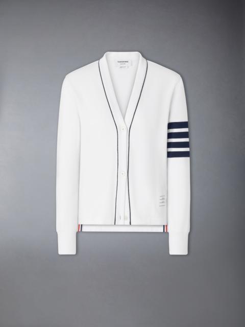 Thom Browne LOOPBACK PIPING 4-BAR CARDIGAN
