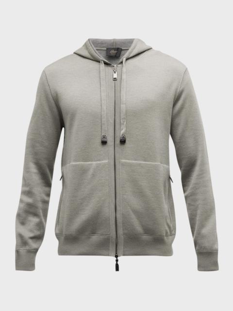 Men's Cotton-Cashmere Zip Hoodie