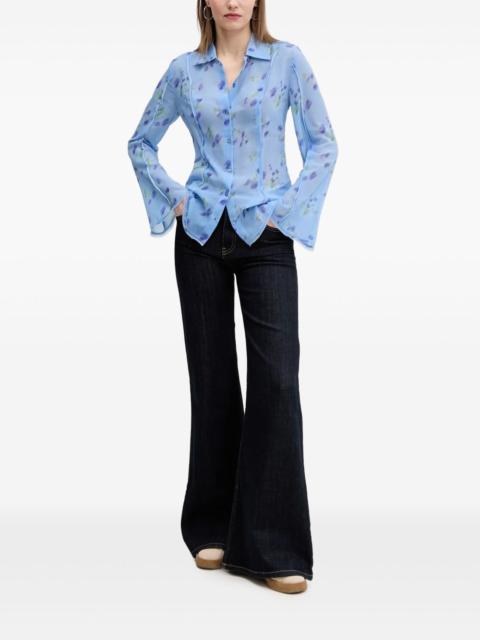 HUGO floral button-down shirt