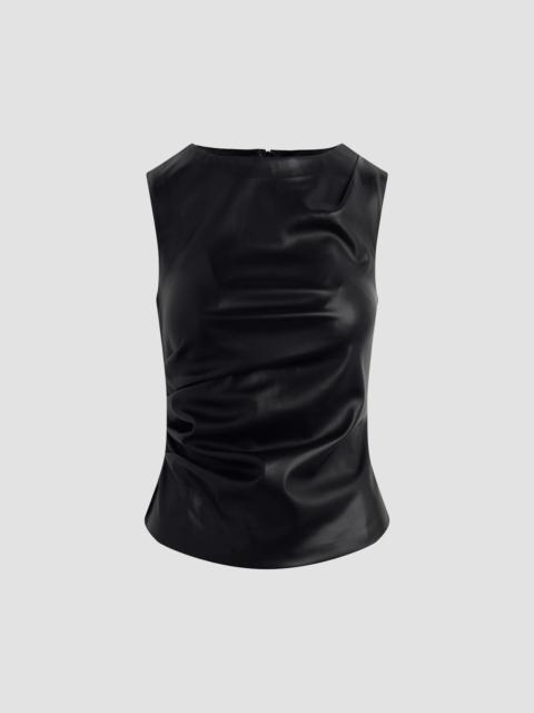 Joe's Jeans Women's The Meg Faux-Leather Top - Black