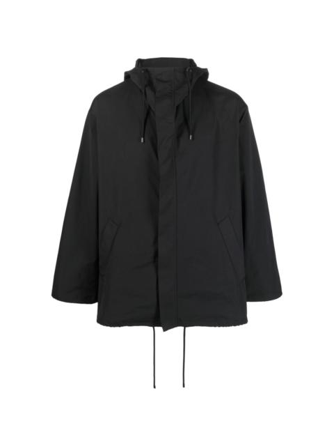 water-resistant hooded jacket